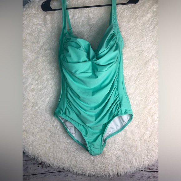 VENUS Aqua One-Piece Swimsuit NWT Size 16 - Picture 6 of 15